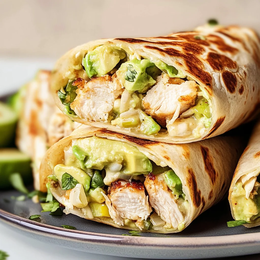 Crispy Chicken Avocado Wraps
