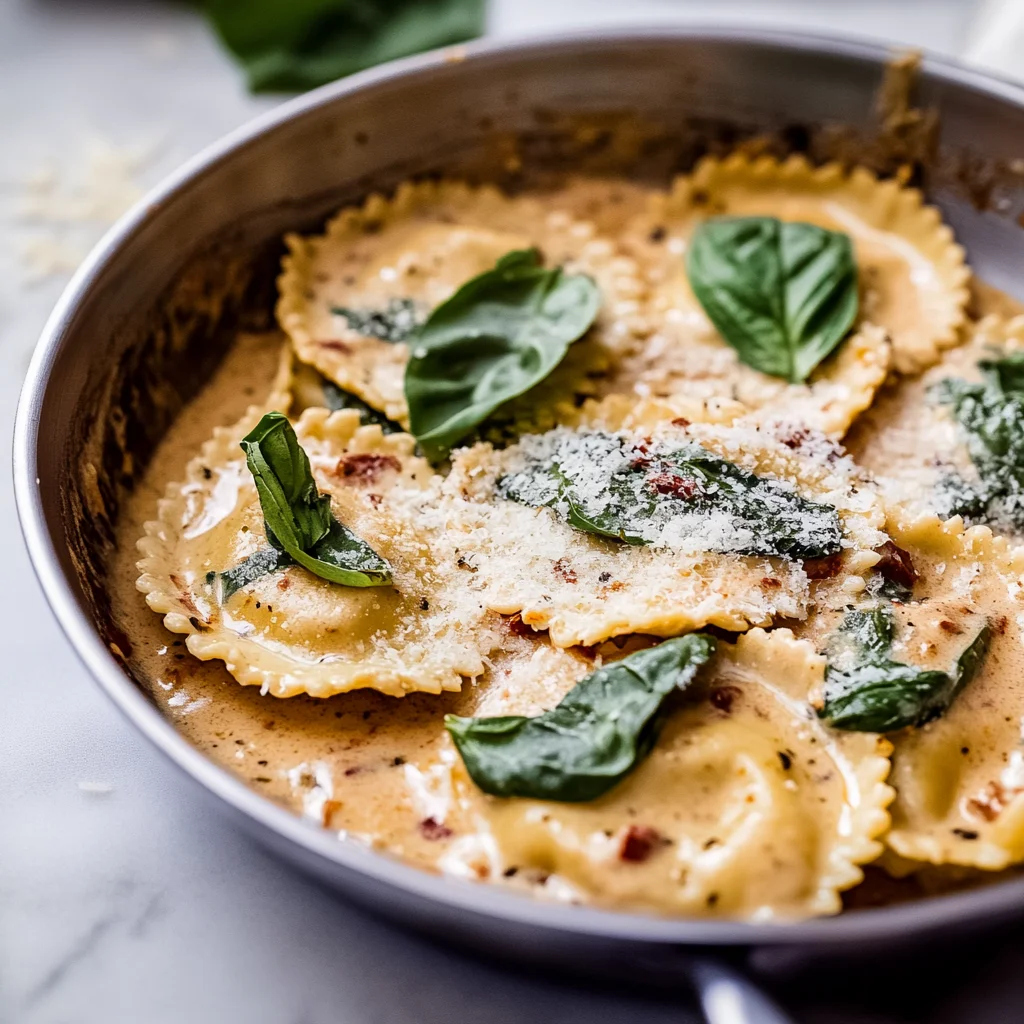 Date Night Creamy Tuscan Ravioli
