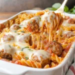 Dump and Bake Meatball Casserole