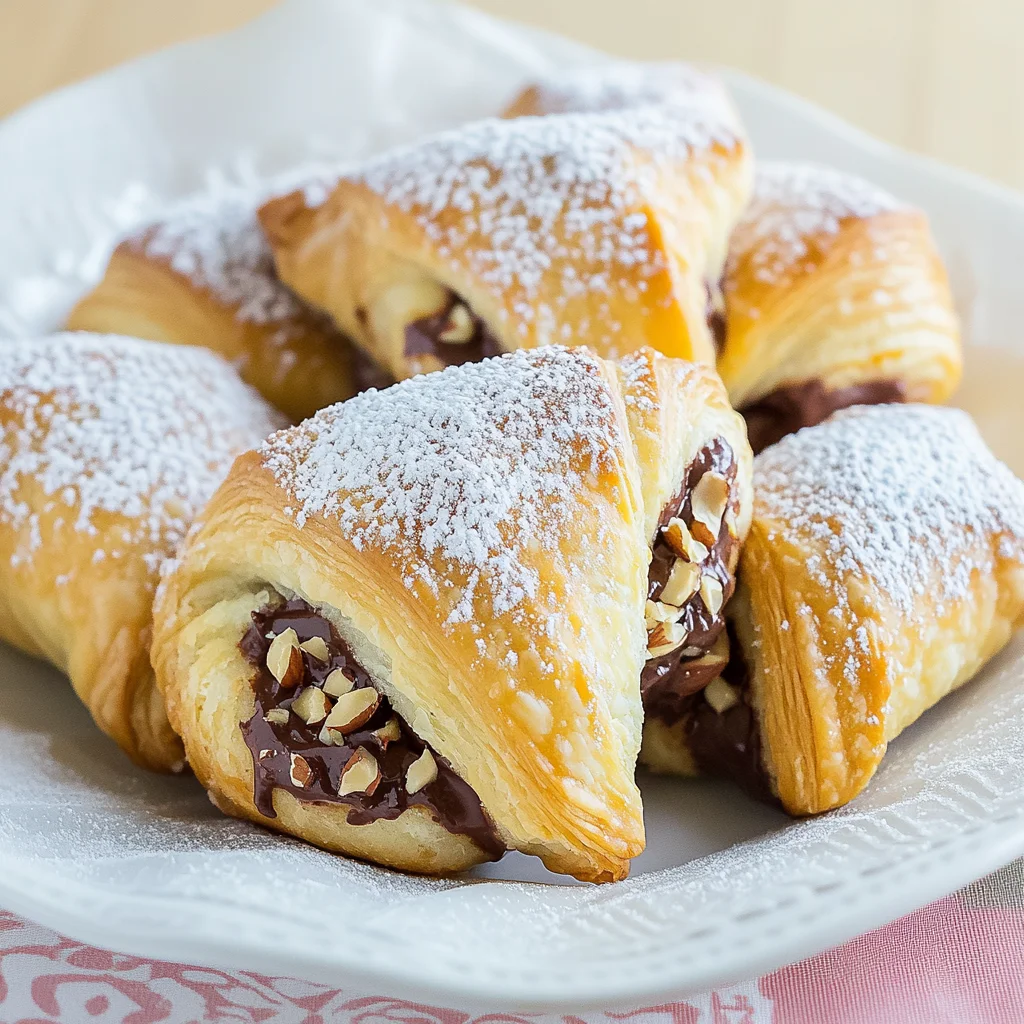 Easy Nutella Crescent Rolls