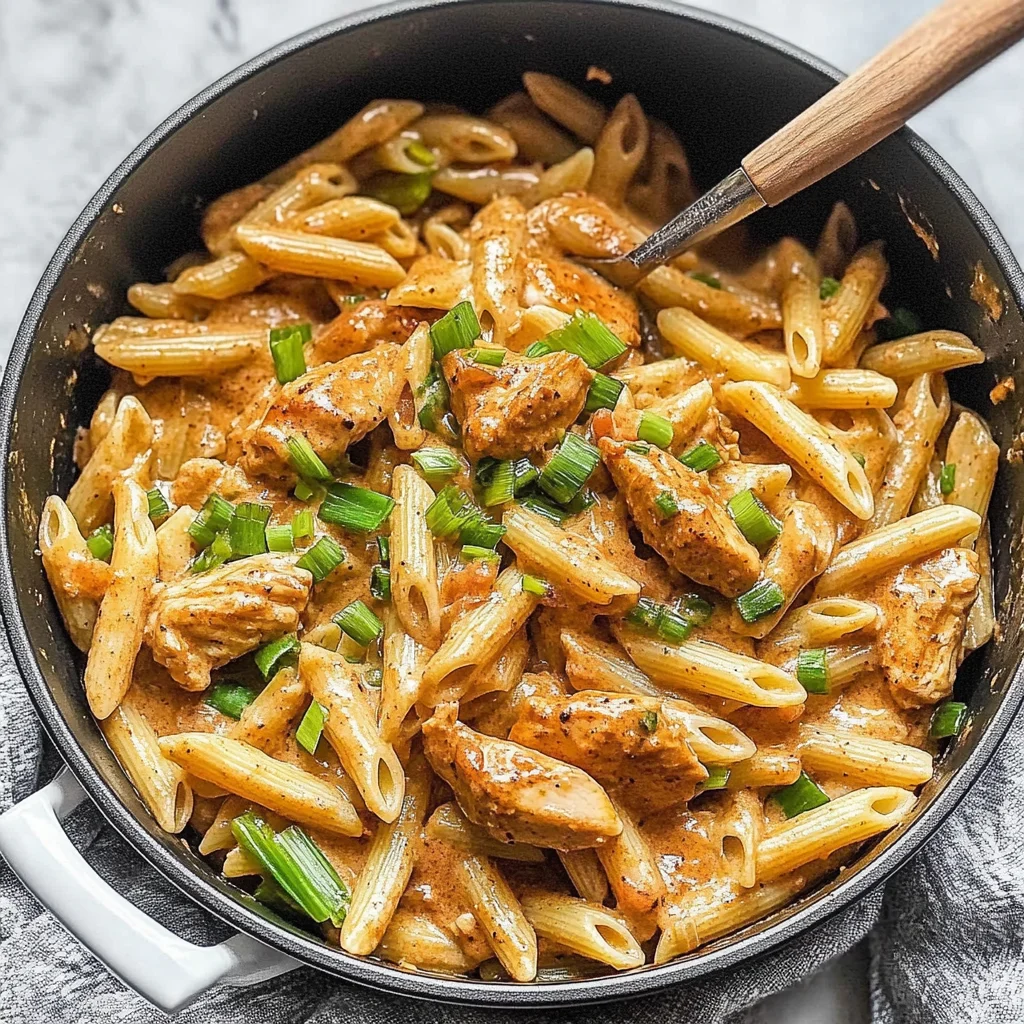 One Pot Creamy Cajun Chicken Pasta