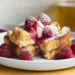Overnight Raspberry Cheesecake French Toast