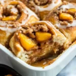 Peach Cobbler Cinnamon Rolls Recipe