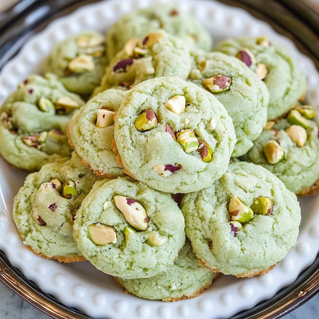 Pistachio Pudding Cookies