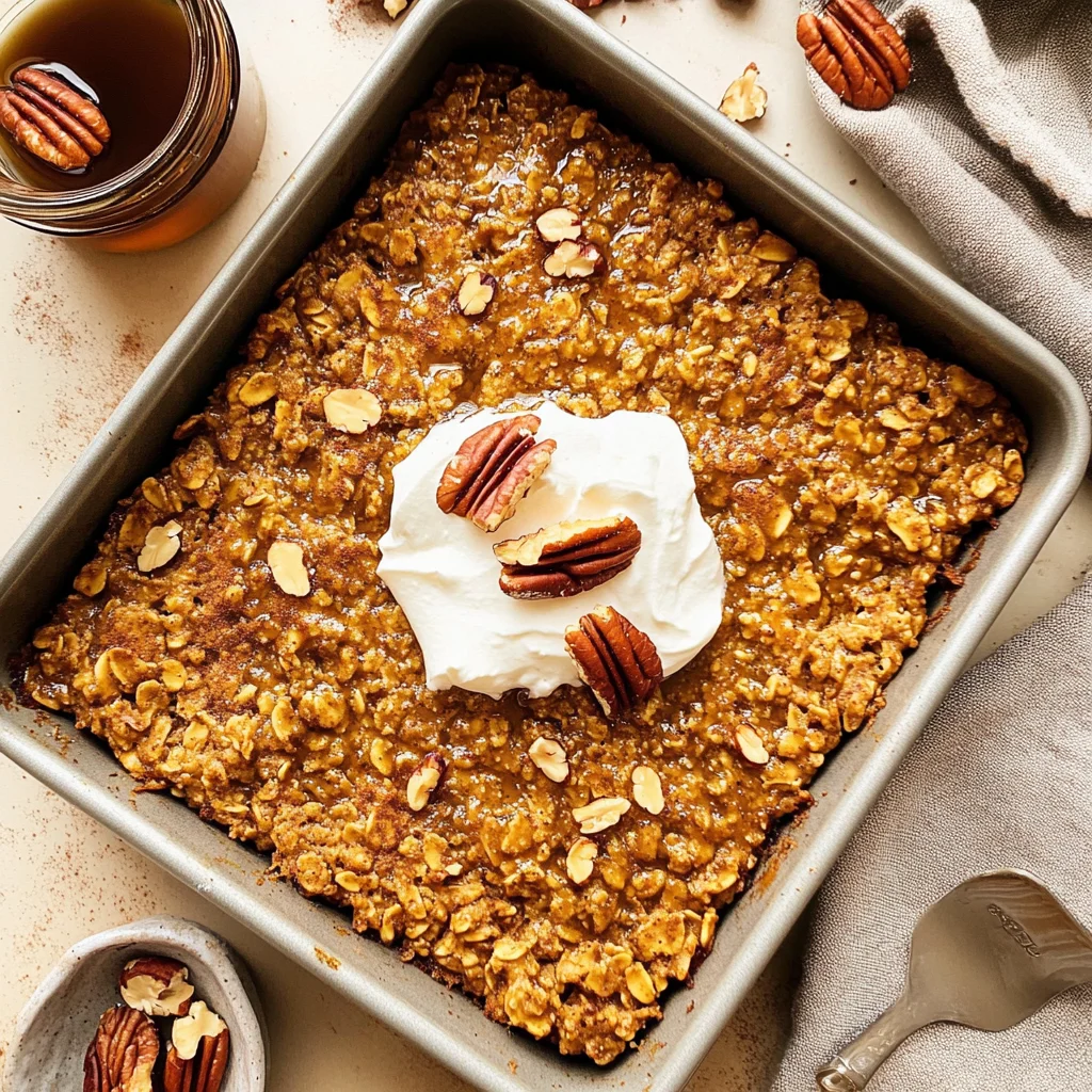 Pumpkin Baked Oatmeal