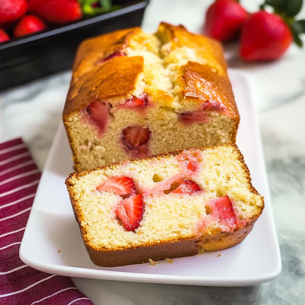 Strawberry Lemonade Quick Bread