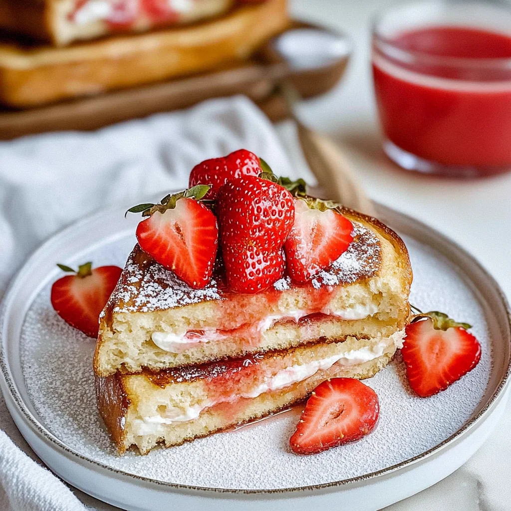 Strawberry Stuffed French Toast