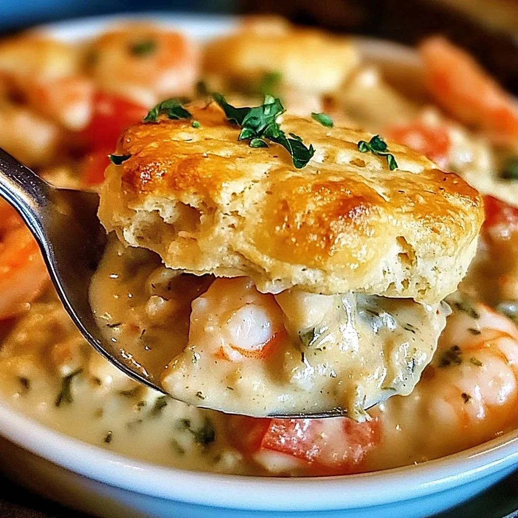 Cheddar Bay Biscuit Seafood Pot Pie: An Incredible Comforting Delight