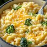 Creamy One-Pot Broccoli Cheddar Orzo