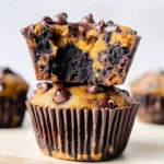 Double Chocolate Pumpkin Muffins