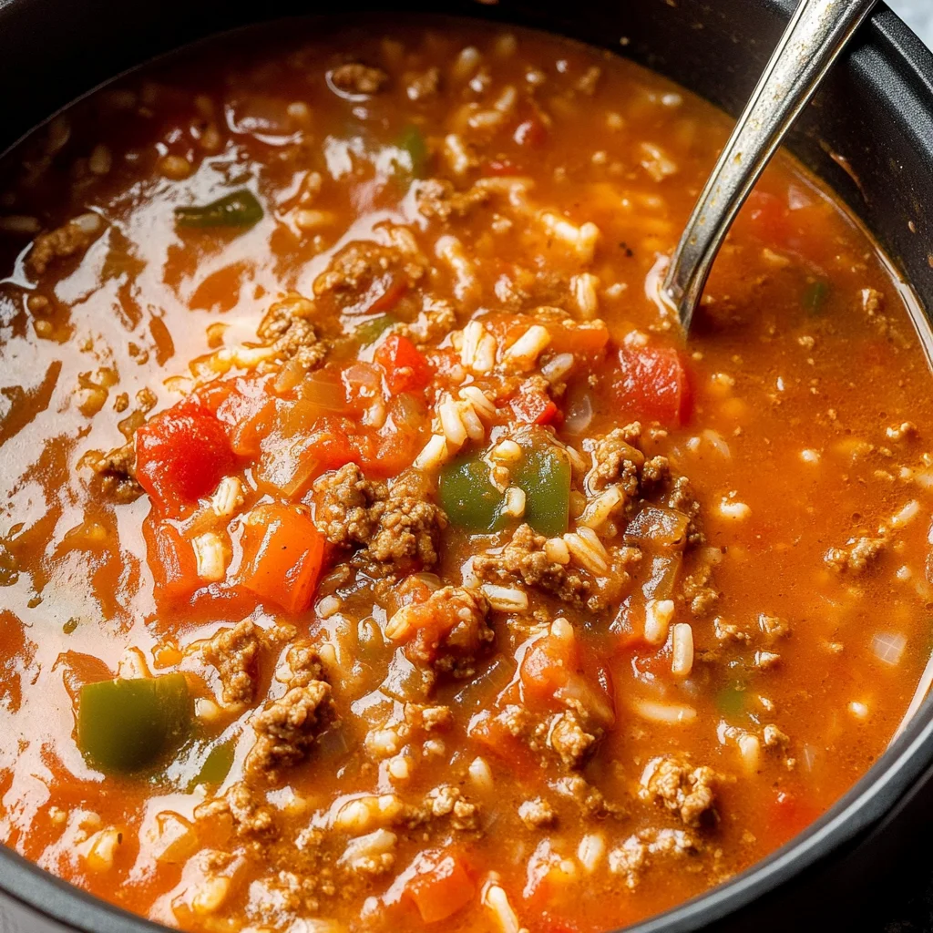 Easy Stuffed Pepper Soup