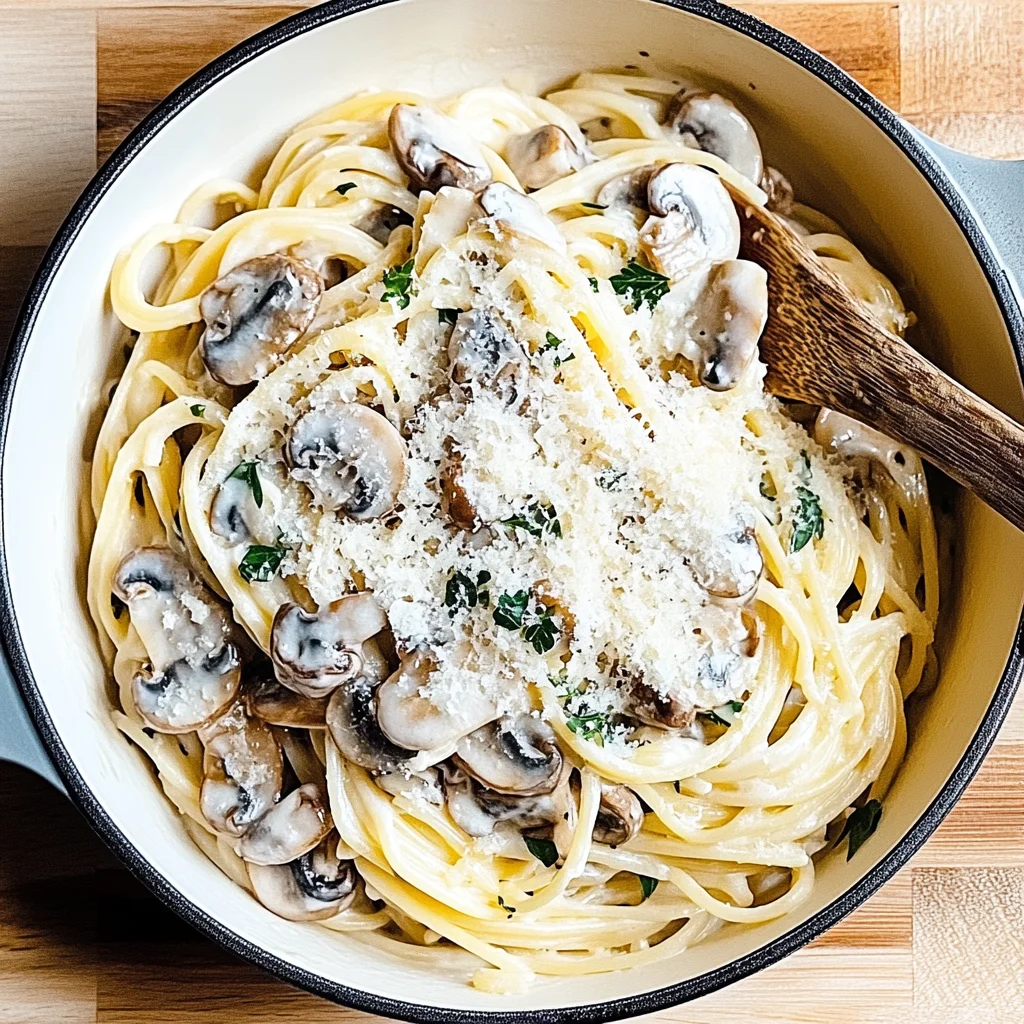 Garlic Mushroom Pasta Recipe