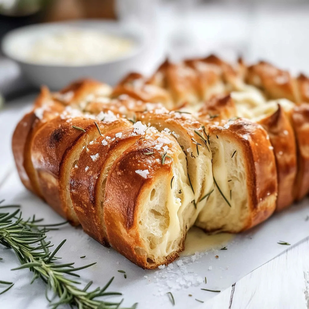 Garlic Rosemary Pull Apart Bread