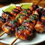 Grilled Thai Coconut Chicken Skewers