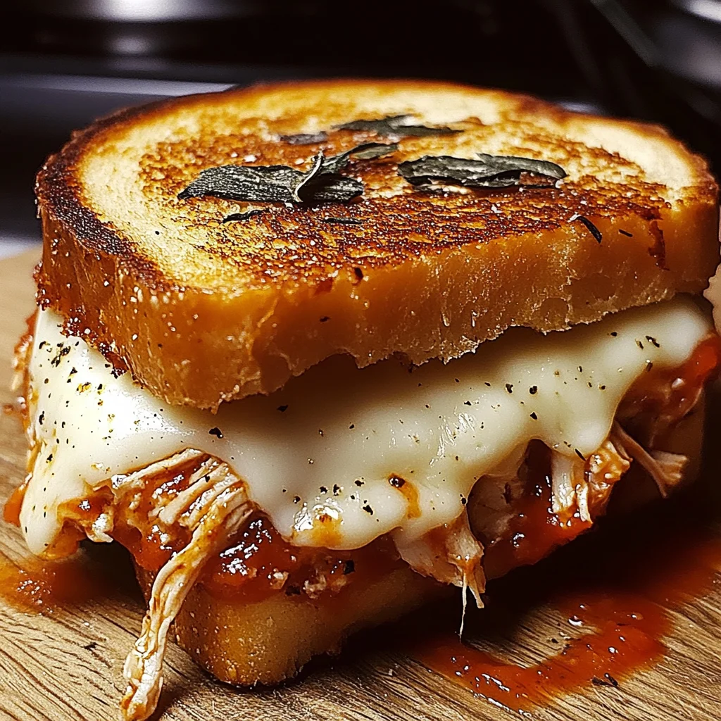 Lazy Chicken Parmesan Grilled Cheese