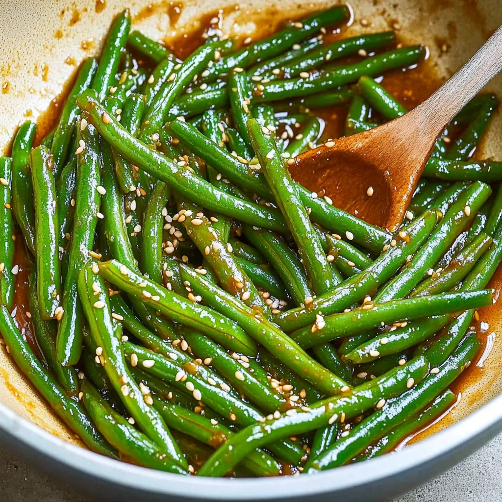 Miso Green Beans