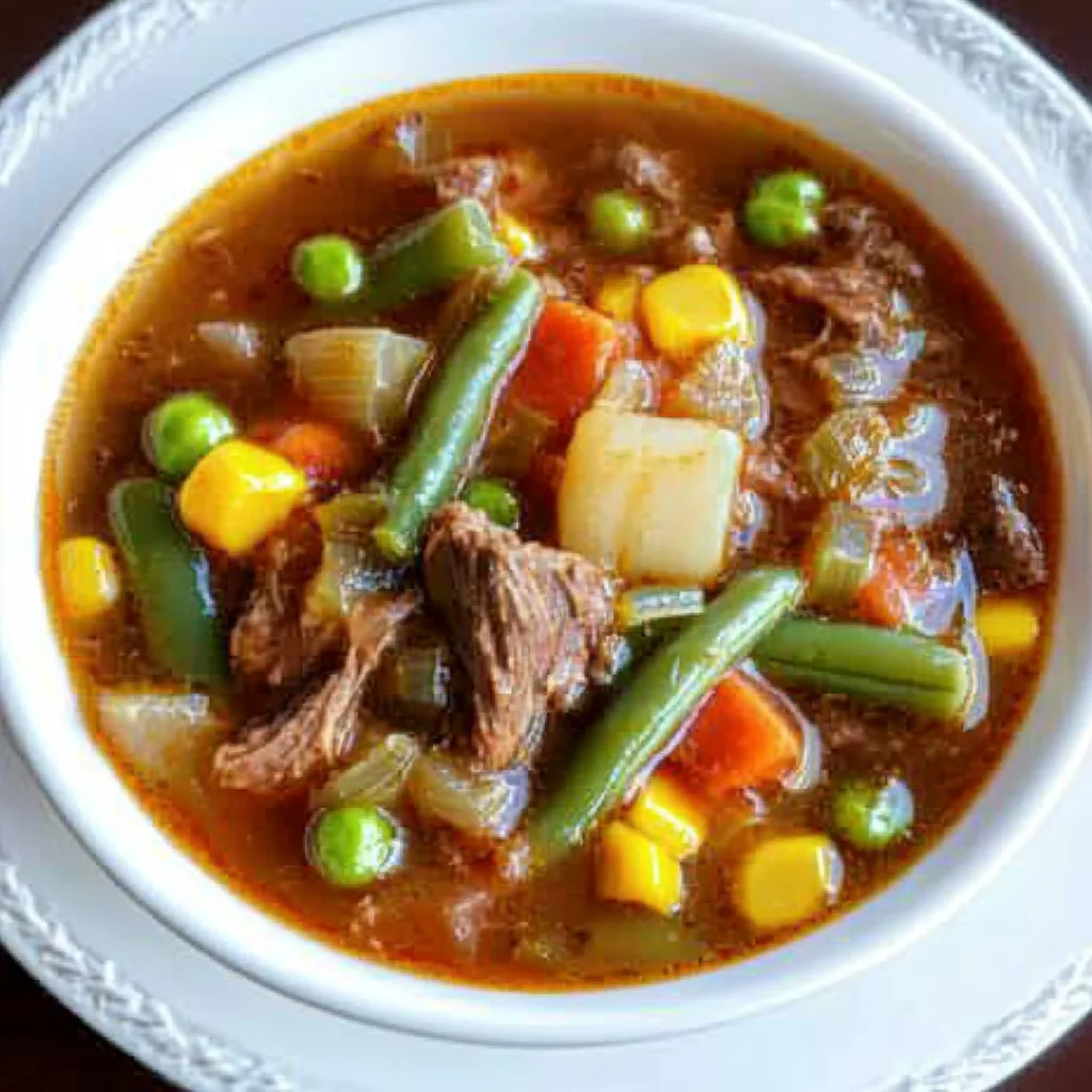 My Mom's Old-Fashioned Vegetable Beef Soup