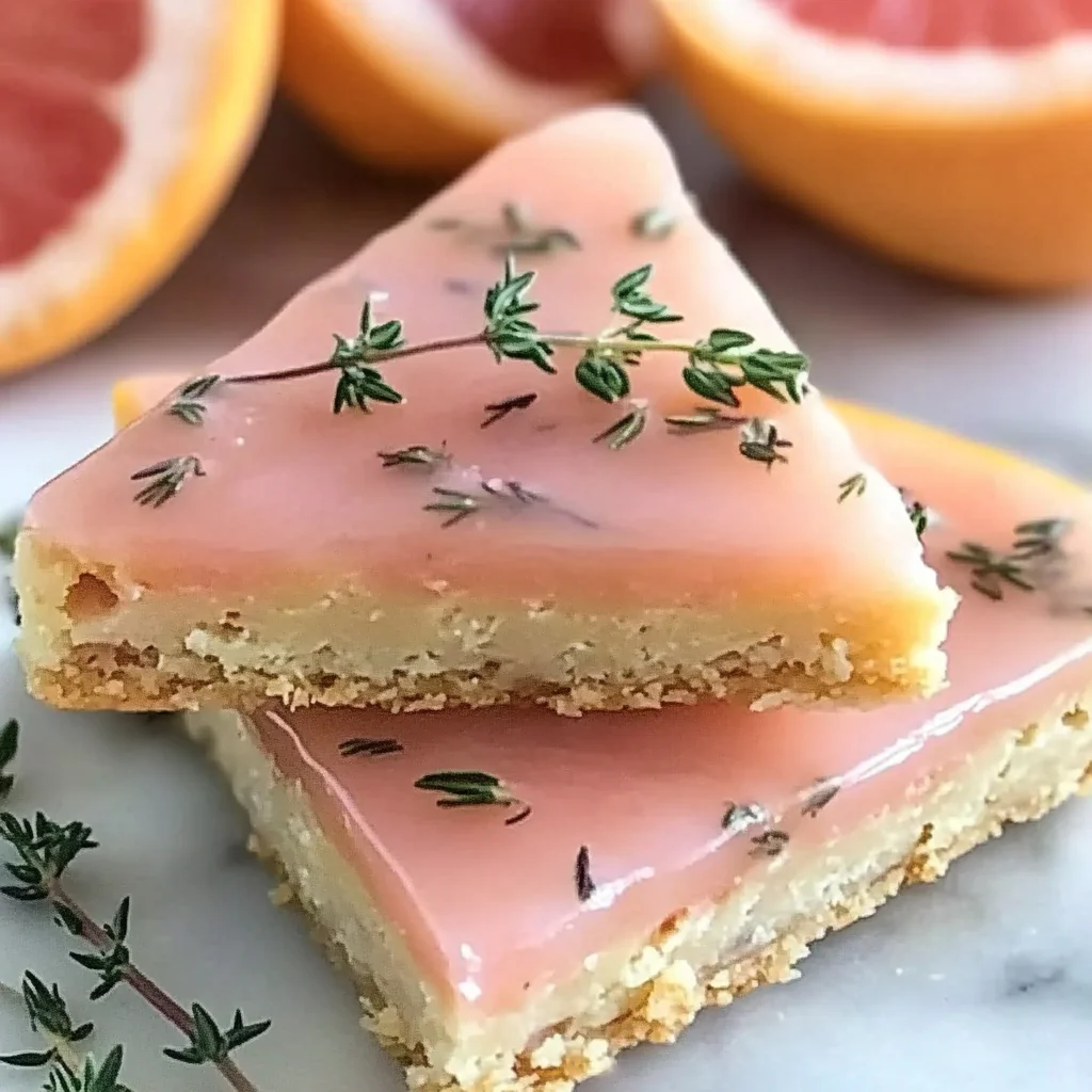 Pink Grapefruit and Thyme Vegan Shortbread