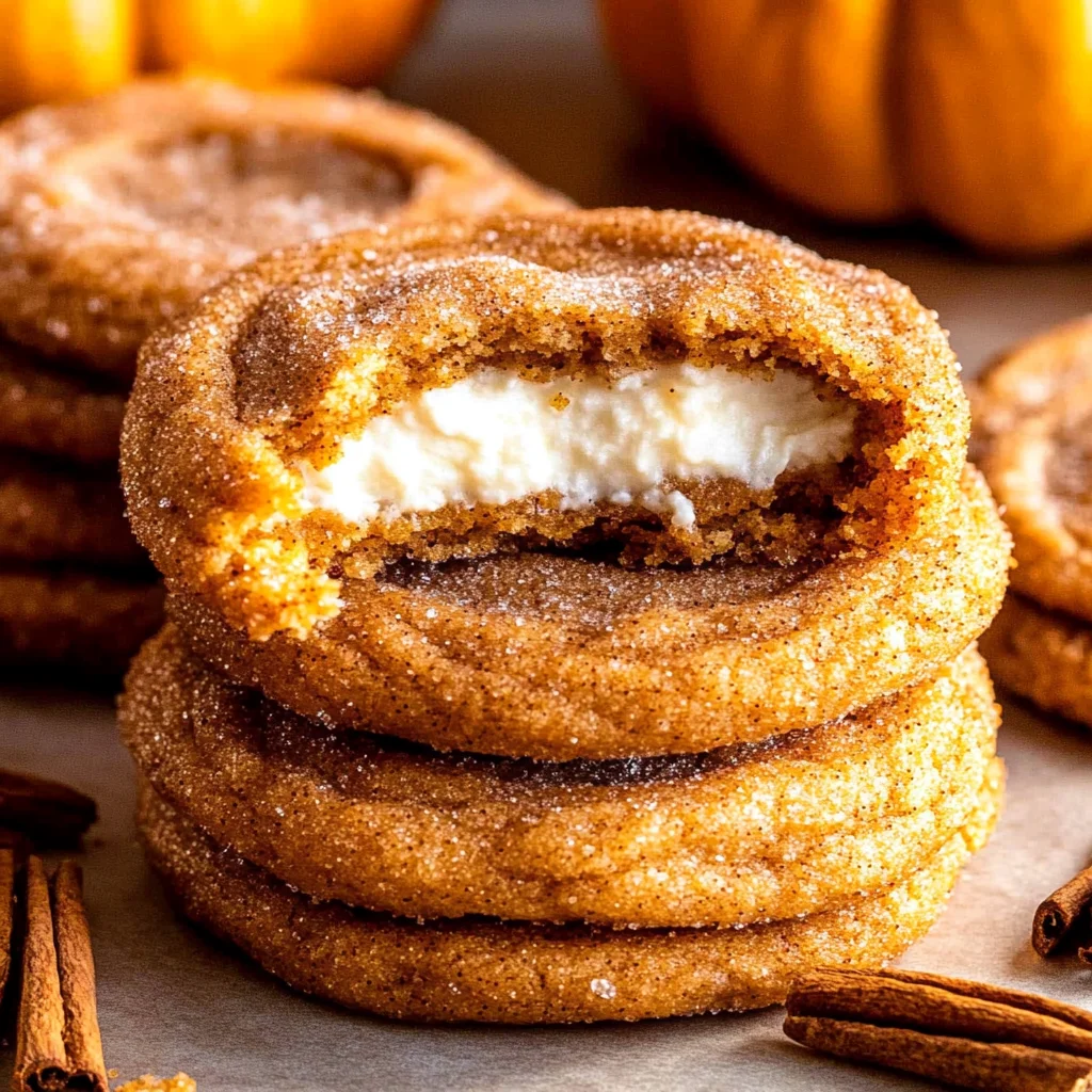 Pumpkin Cheesecake Cookies