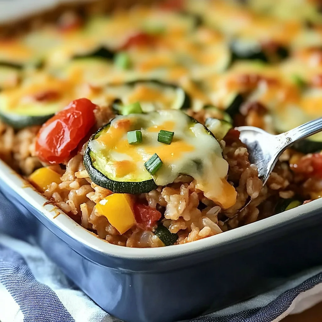 Quick Weeknight Zucchini and Rice Casserole - Alrightwithme
