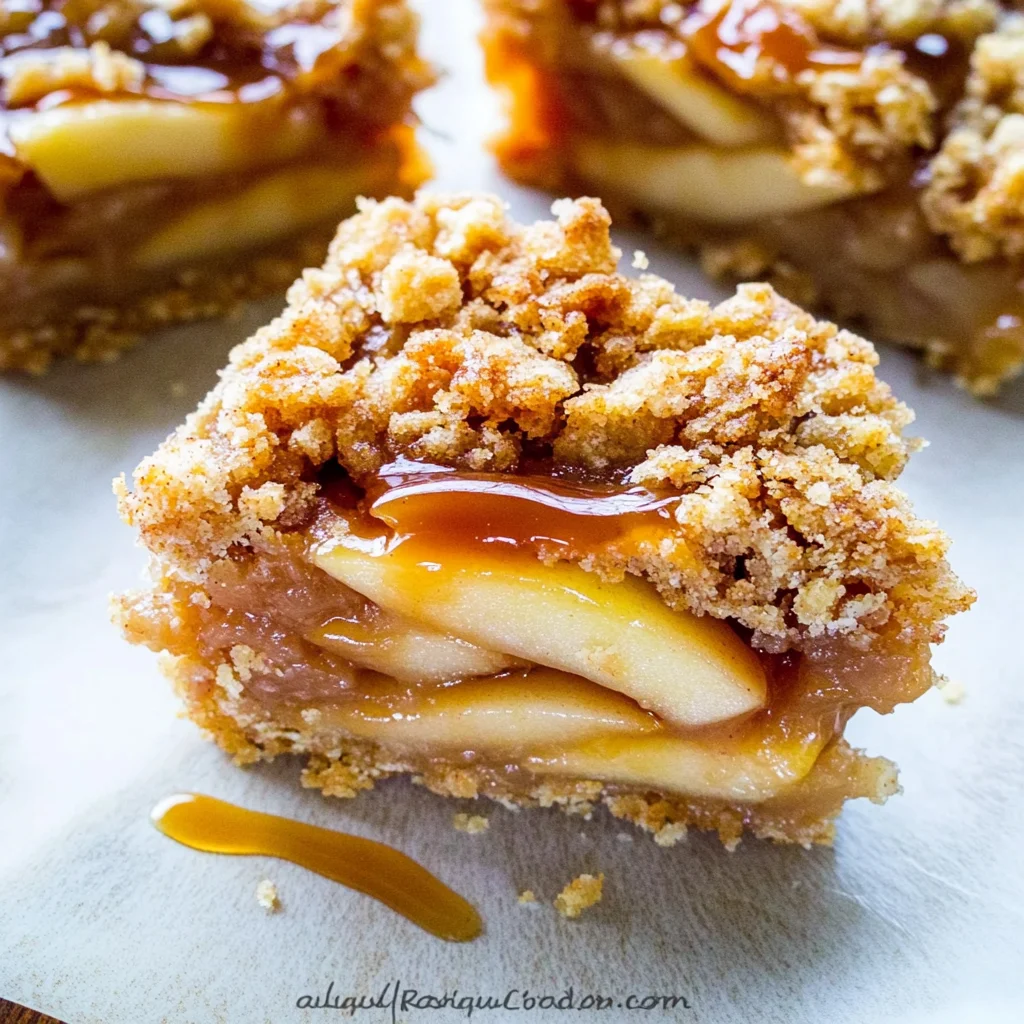 Salted Caramel Apple Pie Bars