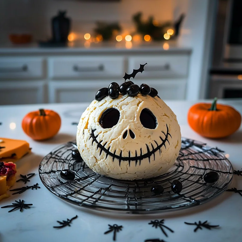 Skellington Cheese Ball Appetizer Recipe