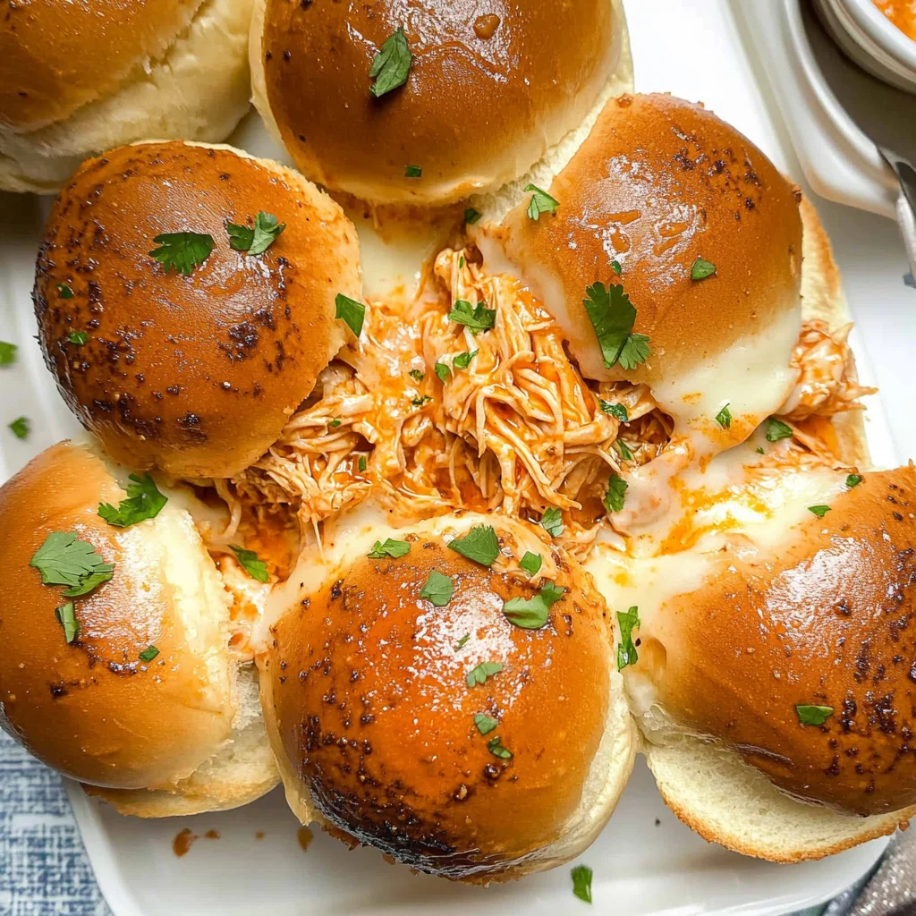 Spicy Buffalo Chicken Sliders