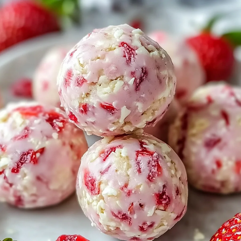 Strawberry Cheesecake Protein Balls – A Guilt-Free, High-Protein Treat