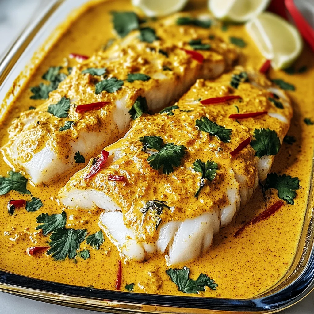Coconut Curry Baked Cod
