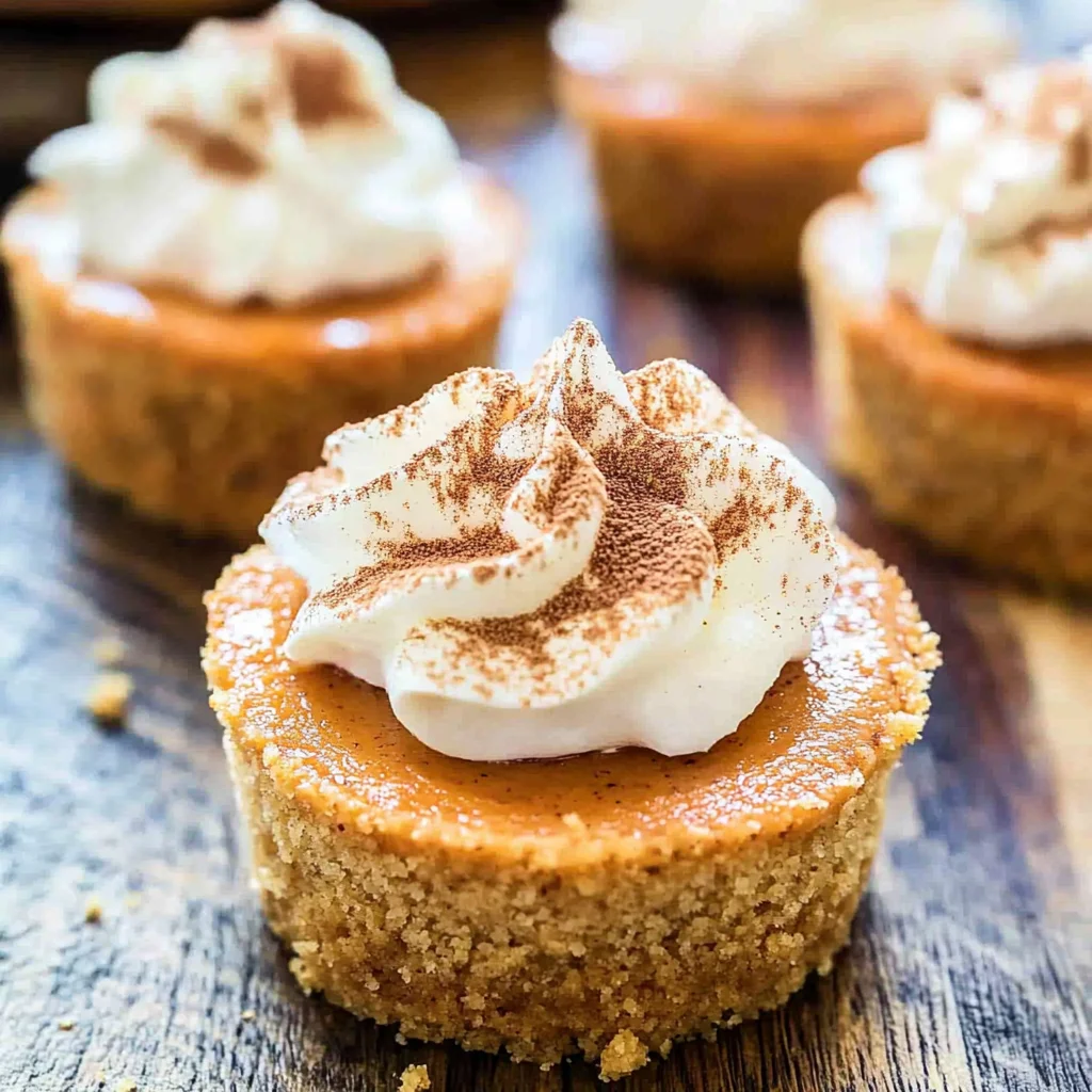 Mini Pumpkin Cheesecakes