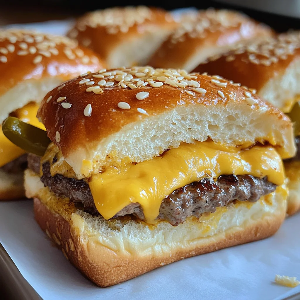 Easy Baked Cheeseburger Sliders